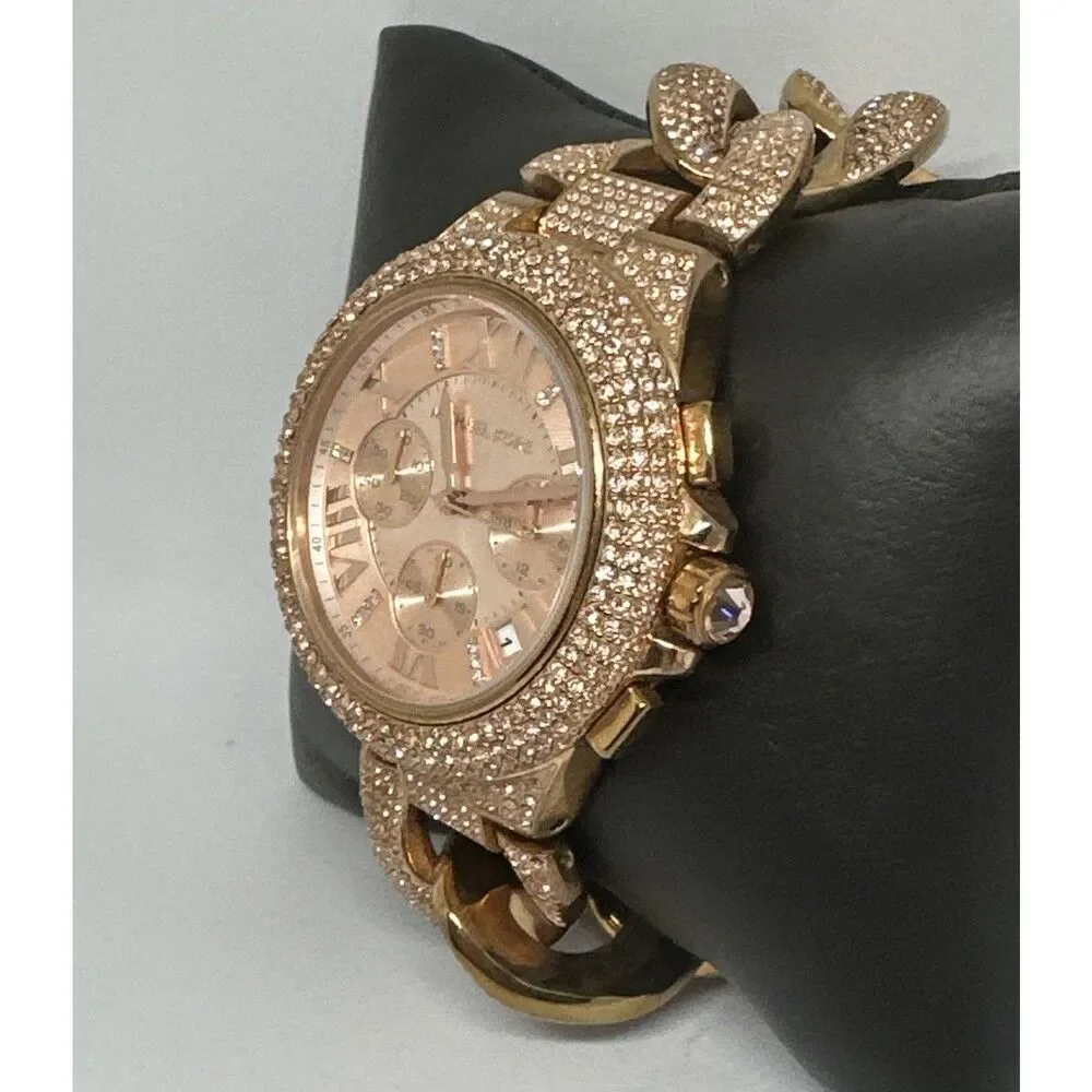 Michael Kors Camille MK3196 Women's Rose Gold Analog Dial Quartz Watch HME697